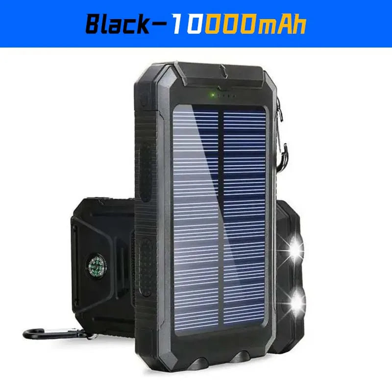 Nexvity™ SolarCharge Pro – Portable Solar Power Bank (10,000mAh)