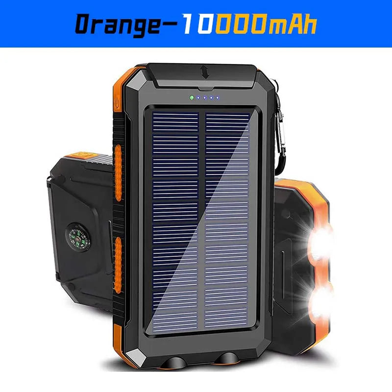 Nexvity™ SolarCharge Pro – Portable Solar Power Bank (10,000mAh)