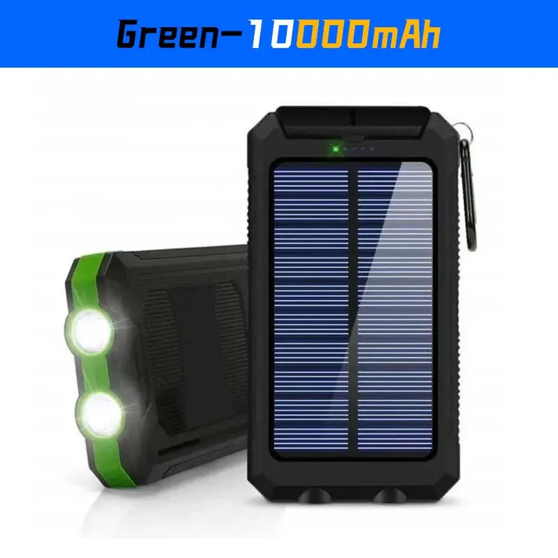 Nexvity™ SolarCharge Pro – Portable Solar Power Bank (10,000mAh)
